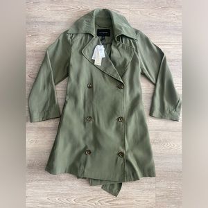 NWT Banana Republic Olive Trench Jacket